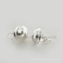 Designer 925 Sterling Silver Stud Earrings Handmade Round Stud Earrings Jewelry